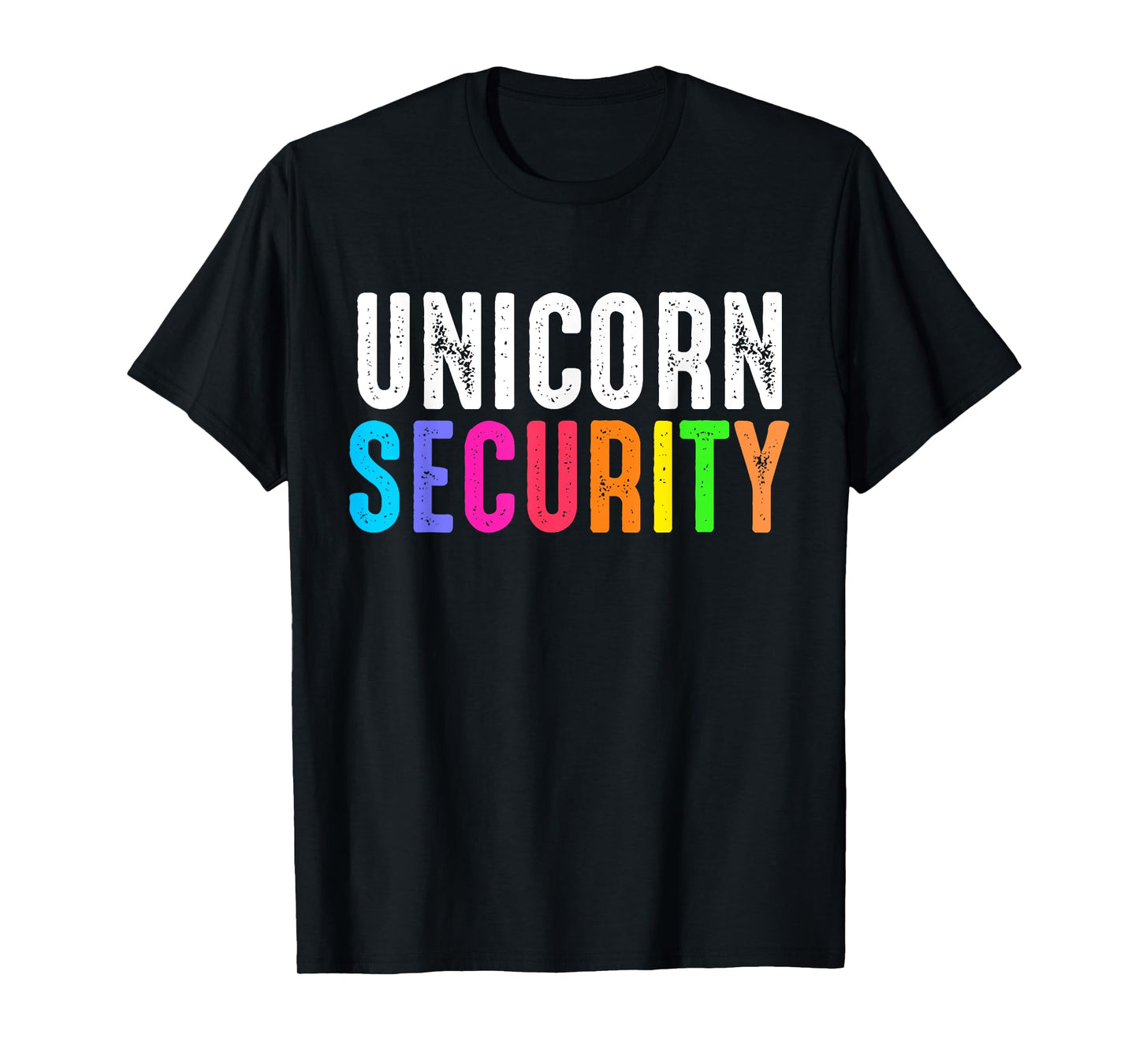 Halloween Dad Mom and Daughter Costume Unicorn Security T-Shirt