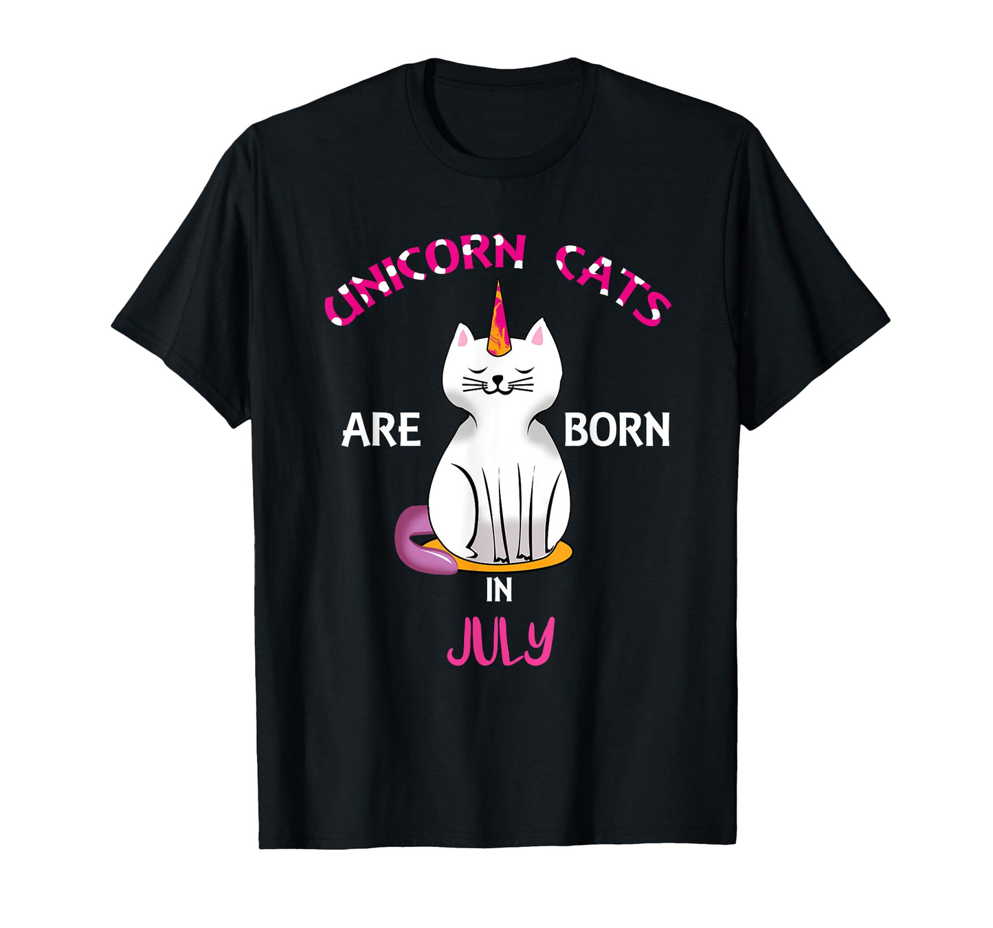 Unicorn Cats are Born in July Shirt - Birthday Shirt Gift