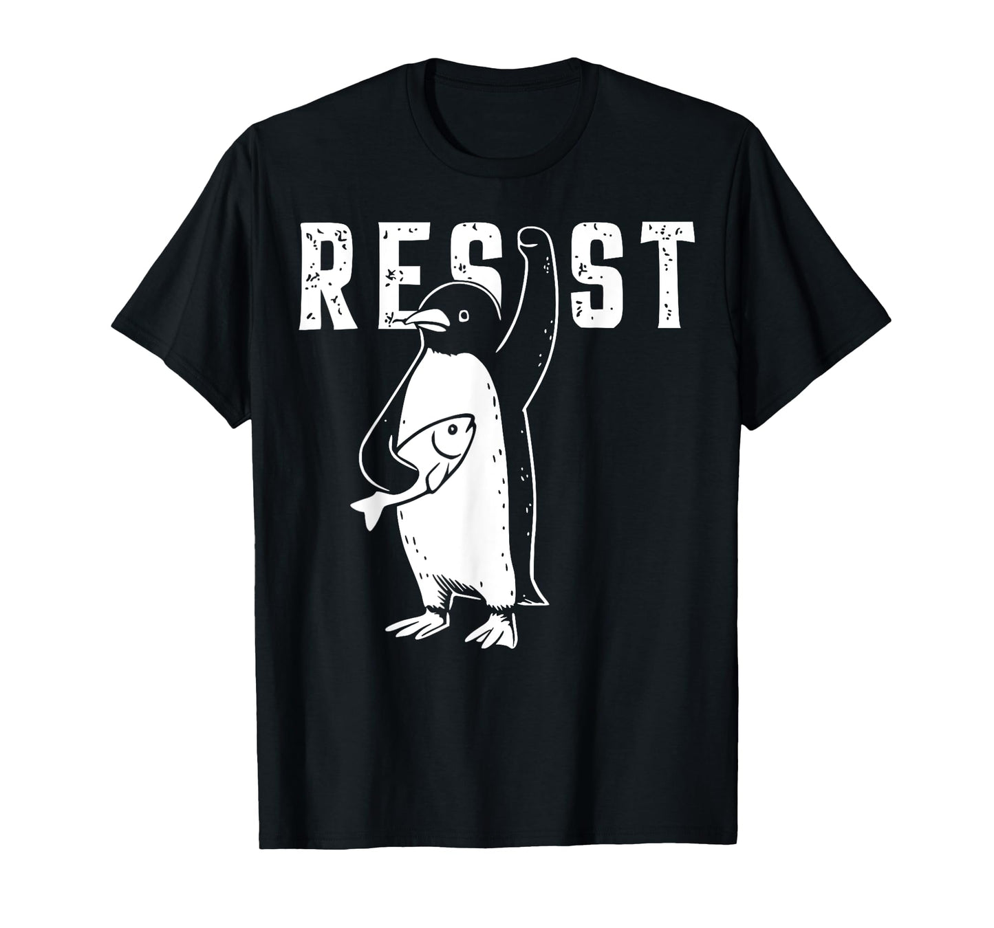 Penguin Resist Meme – Tariff Protest Meme, Flippers Up T-Shirt