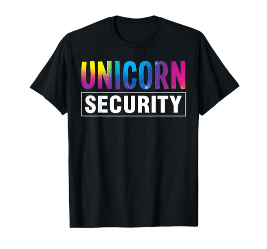 Unicorn Security Halloween Matching Kids Men Women T-Shirt