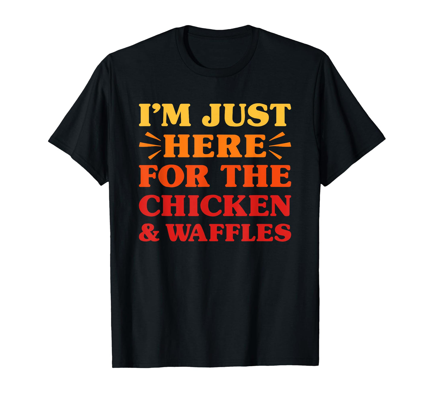 Chicken and Waffles I Love Chicken and Waffles Funny Food T-Shirt