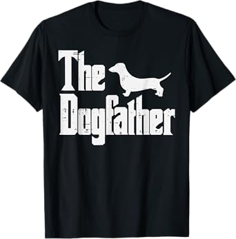 Fathers Day Dogfather Funny Fur Dad Daddy Papa Pet Dog Lover Men T-Shirt