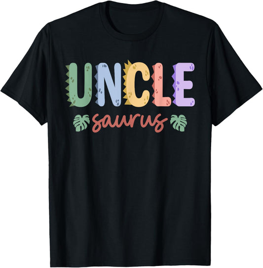 Uncle Saurus Dad Dinosaur Birthday Family Matching T-Shirt