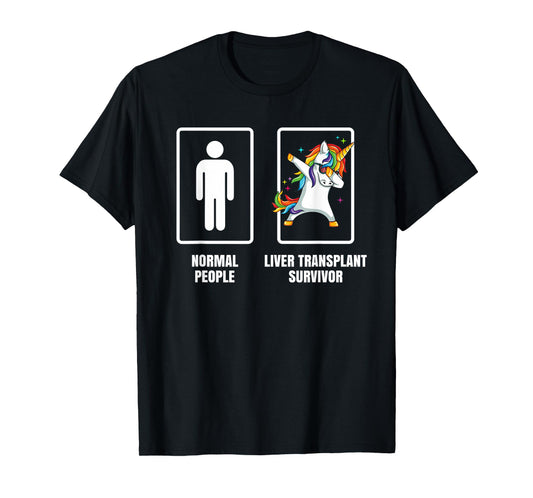 Dabbing Unicorn Liver Transplant Survivor Organ Recipient T-Shirt