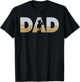 Fathers Day Polo player (equestrian) Mens Polo Dad T-Shirt