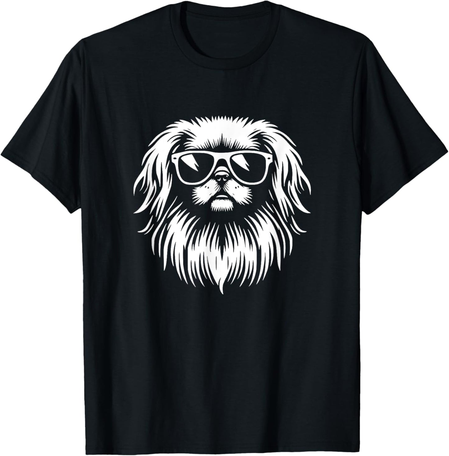 Cute Pekingese Sunglasses Dog Graphic Design T-Shirt
