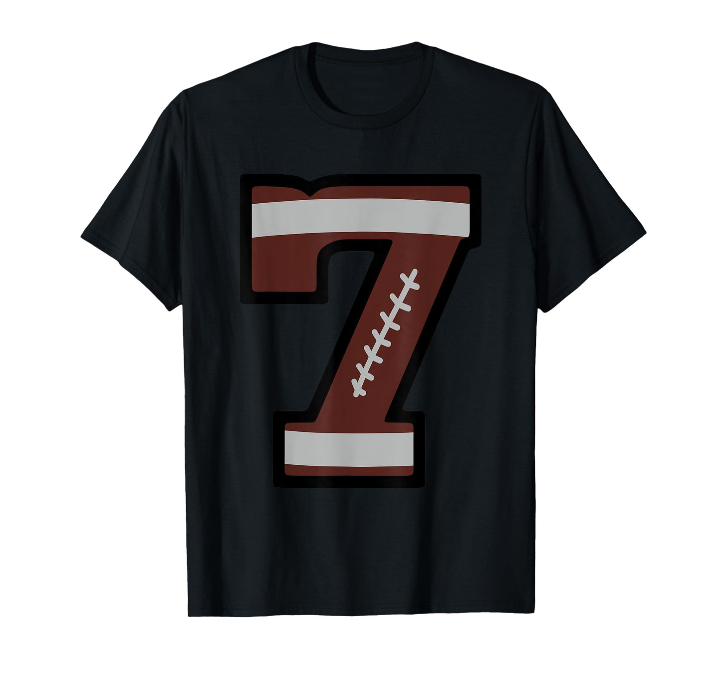 Number #7 Football Number T-Shirt