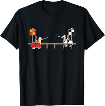 Llama Jousting - Funny Medieval Knight Lance T-Shirt