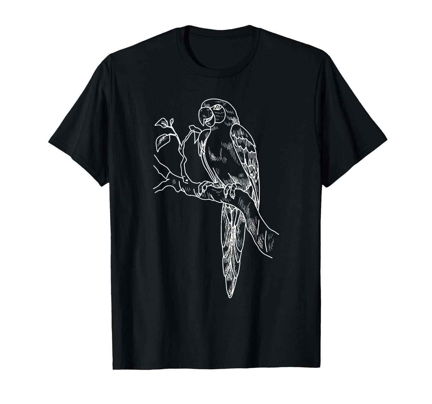 Parrot Bird Vintage Distressed Retro Style Silhouette 70s T-Shirt