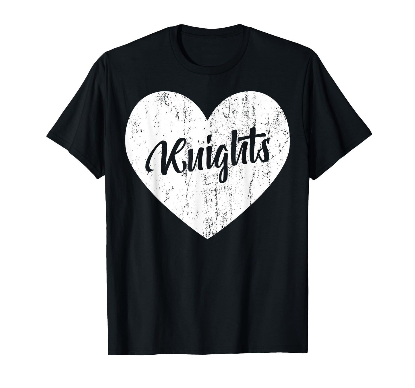 Knights School Sports Fan Team Spirit Mascot Heart Gift T-Shirt