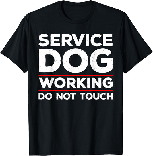 Funny Service Dog Design For Men Women Service Dog Trainer T-Shirt