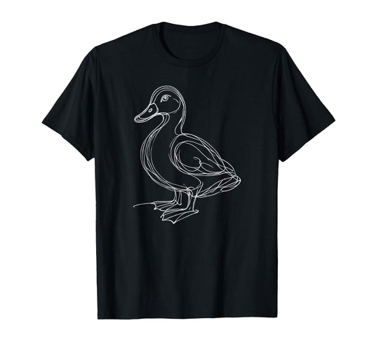 Line Art Duck Ducks T-Shirt