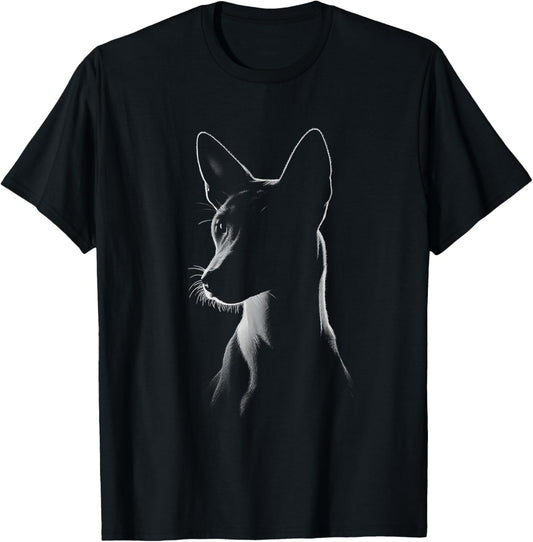 Basenji Dog Face Art Design T-Shirt