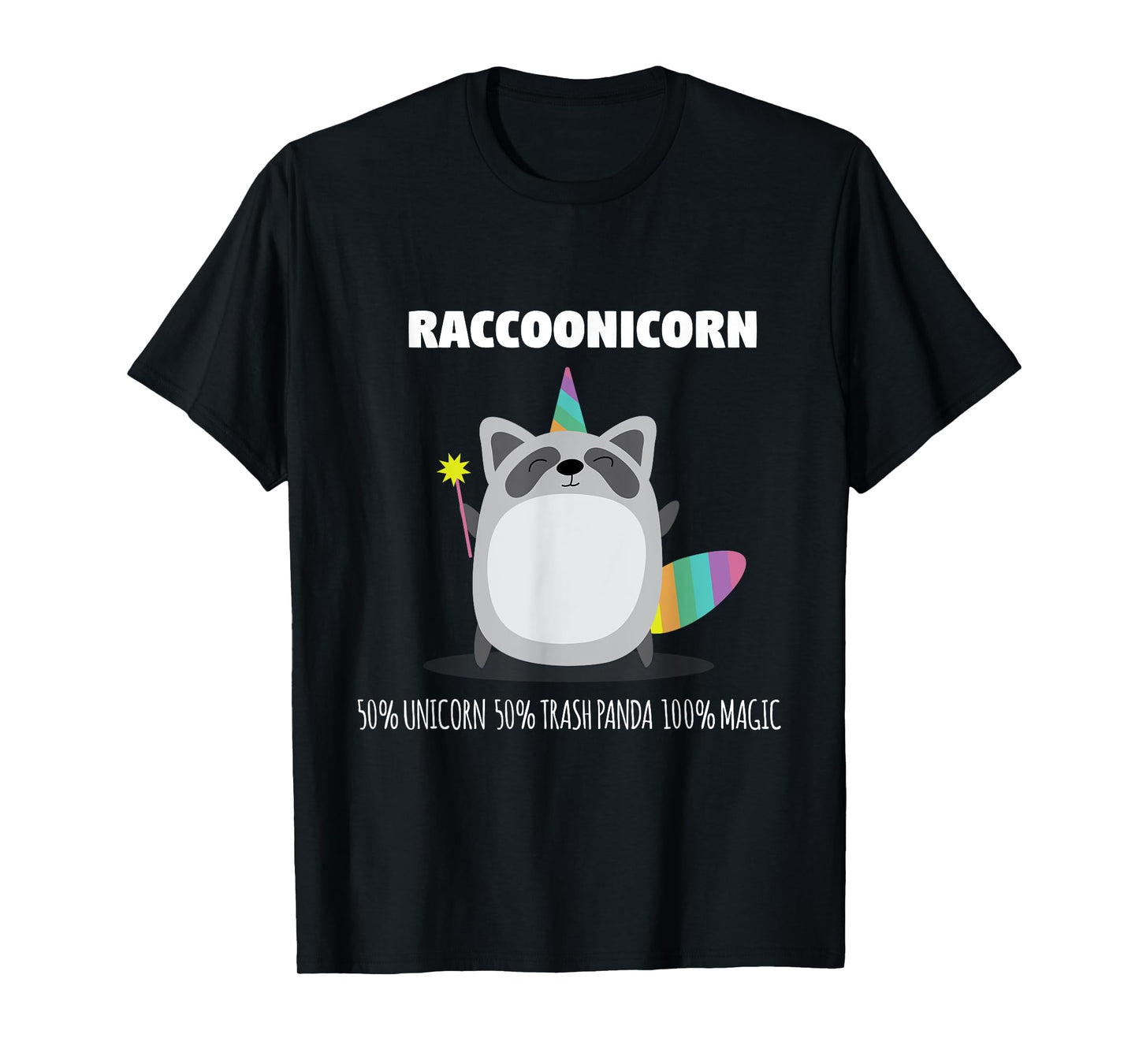 Raccoonicorn Funny Unicorn Raccoon Magical Animal T Shirt