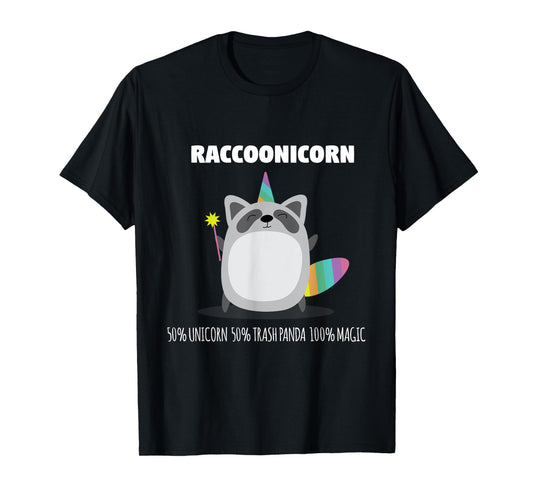 Raccoonicorn Funny Unicorn Raccoon Magical Animal T Shirt