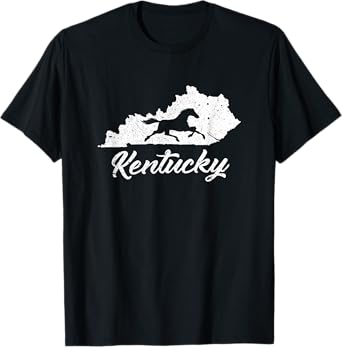 Kentucky Horse Park T Shirt I Map State Horse Racing T-Shirt