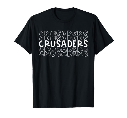Crusaders School Sports Team Mascot Town Go College Athlete T-Shirt