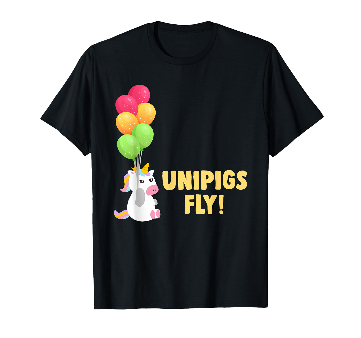 Cute Balloon Unipigs Fly Unicorn Pig Unicorn Lover T-Shirt
