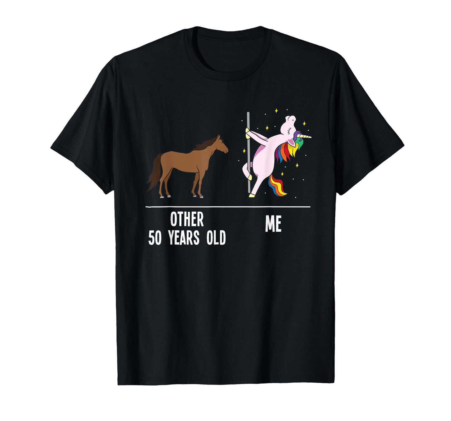 50th Birthday Unicorn Funny 50 Years Old Other Me Women T-Shirt