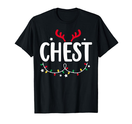 Chest Nuts Funny Christmas Chestnuts Couple Matching Outfit T-Shirt