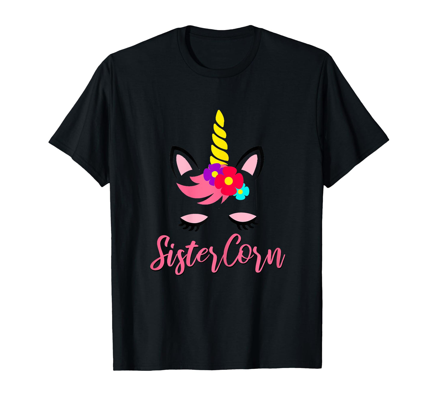 Sistercorn Unicorn Birthday for Sister T-Shirt