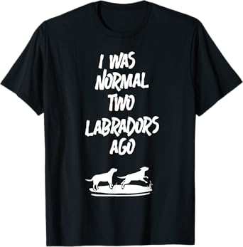 2 Two Labrador Retriever Ago Black Yellow Chocolate Lab T-Shirt