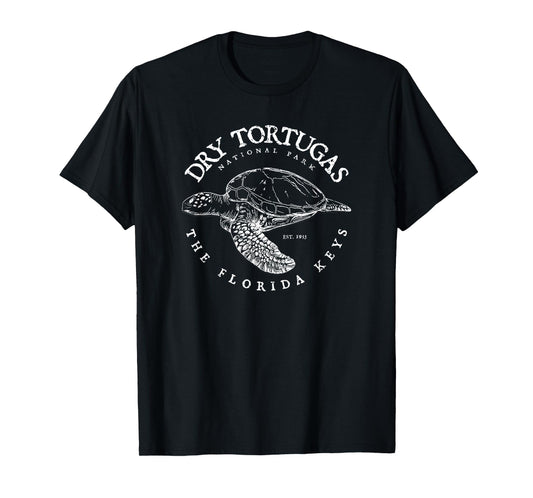 Dry Tortugas National Park Florida Keys Scuba Diving Turtle T-Shirt