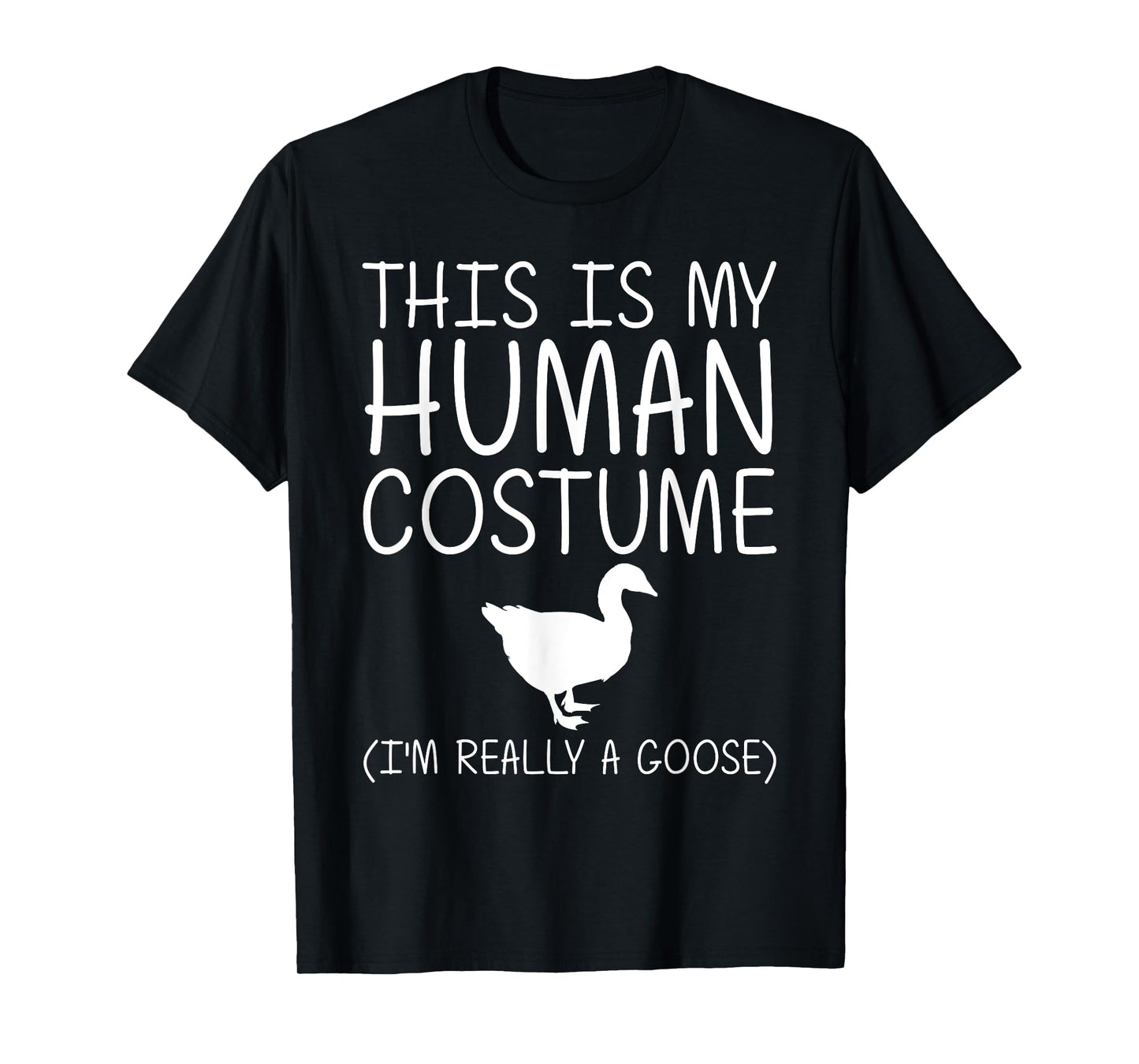 Goose Easy Halloween Human Costume Waterfowl Animal DIY Gift T-Shirt