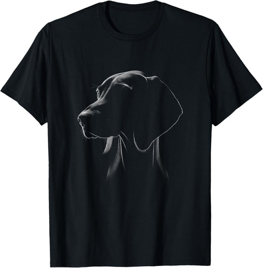 Vizsla Face Art Design For Dog Owner T-Shirt