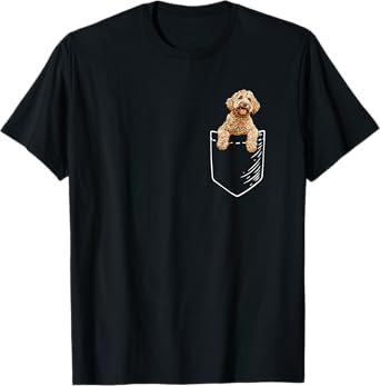 Mens Womens Funny Pocket Kids Goldendoodle Doodle Lover T-Shirt
