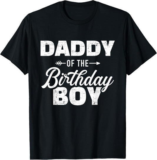 Daddy of the birthday boy son matching family for dad T-Shirt
