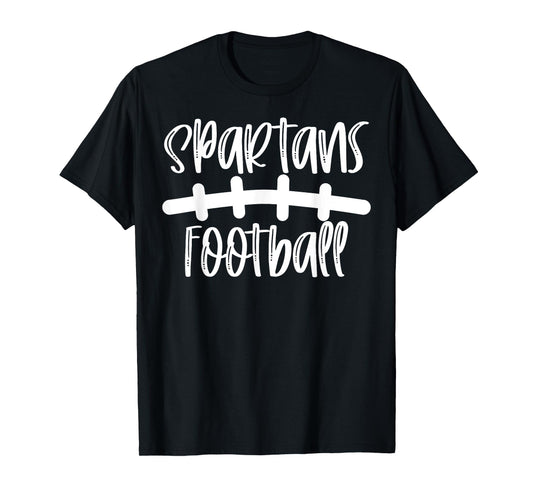 Spartans Football School Spirit Team Mascot Game Night T-Shirt