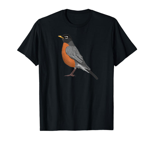 American Robin Bird Birder Birdlover Birdwatcher Animal T-Shirt