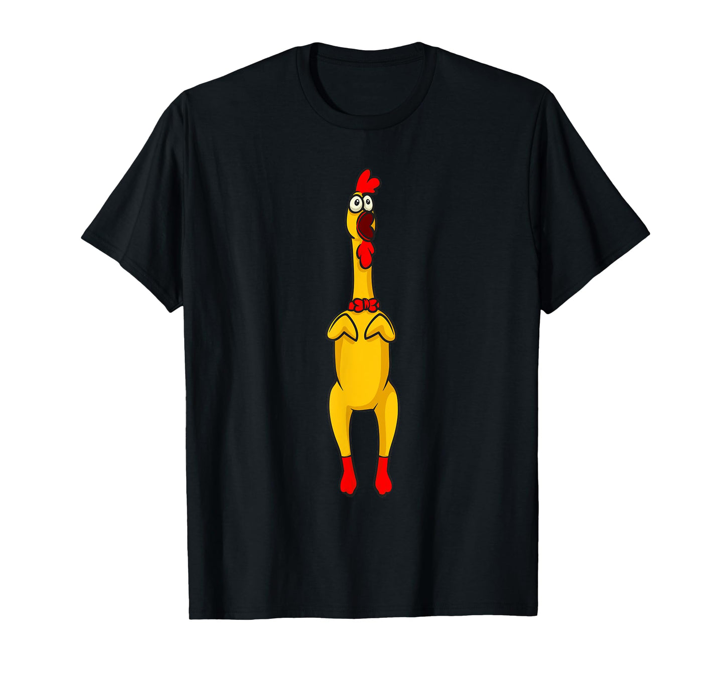 Rubber Chicken Gift & Rubber Chicken Accessoires Unisex-Adults Black Small T-Shirt