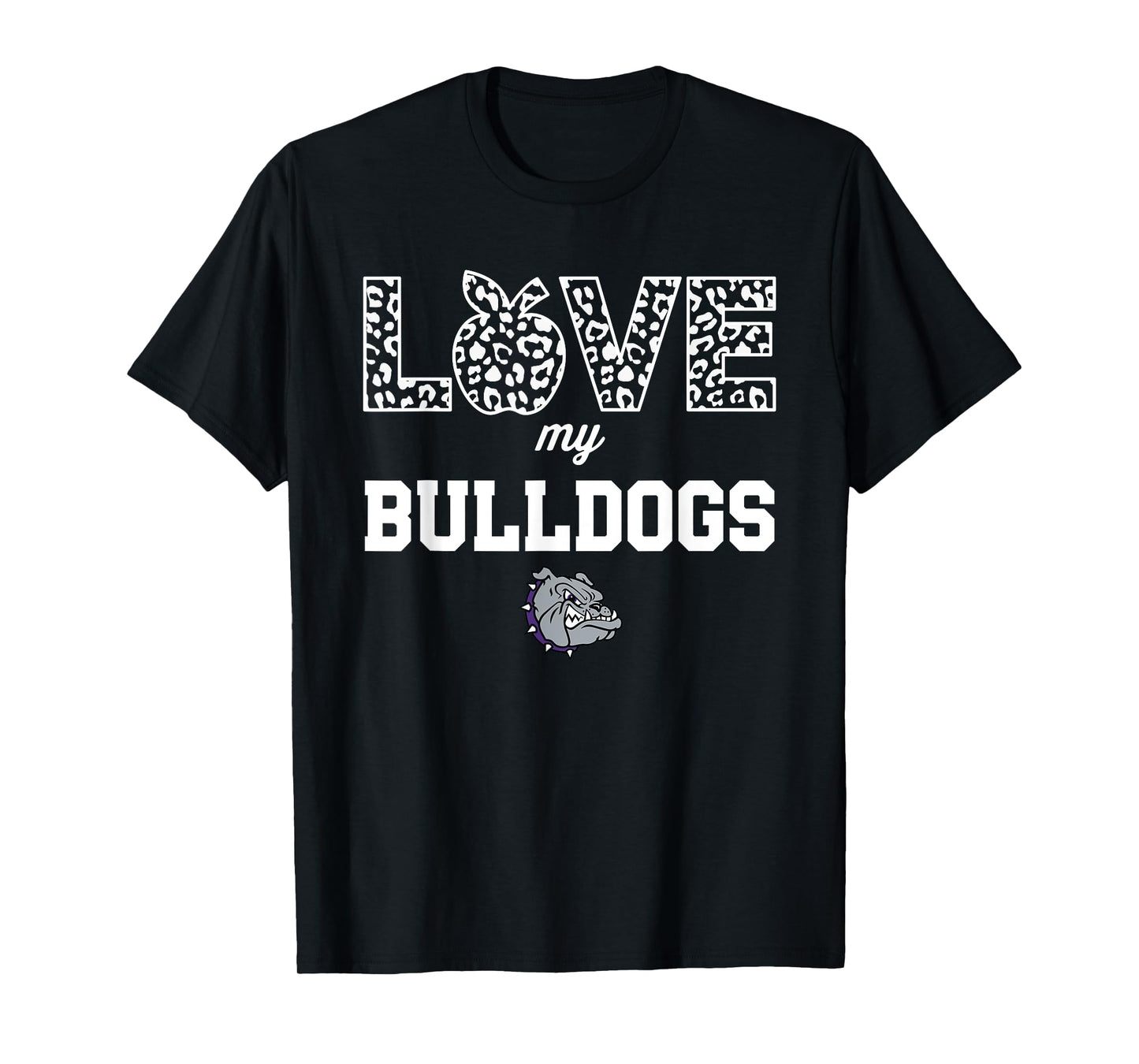 Brownsburg Bulldogs Logo Love My Team HS T-Shirt