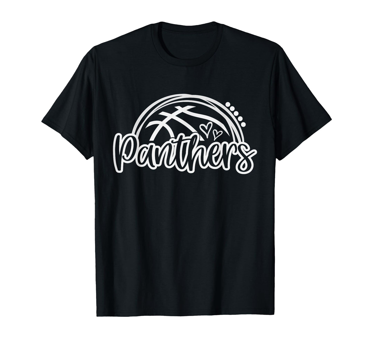 Basketball Panther School Sports Fan Team Spirit T-Shirt
