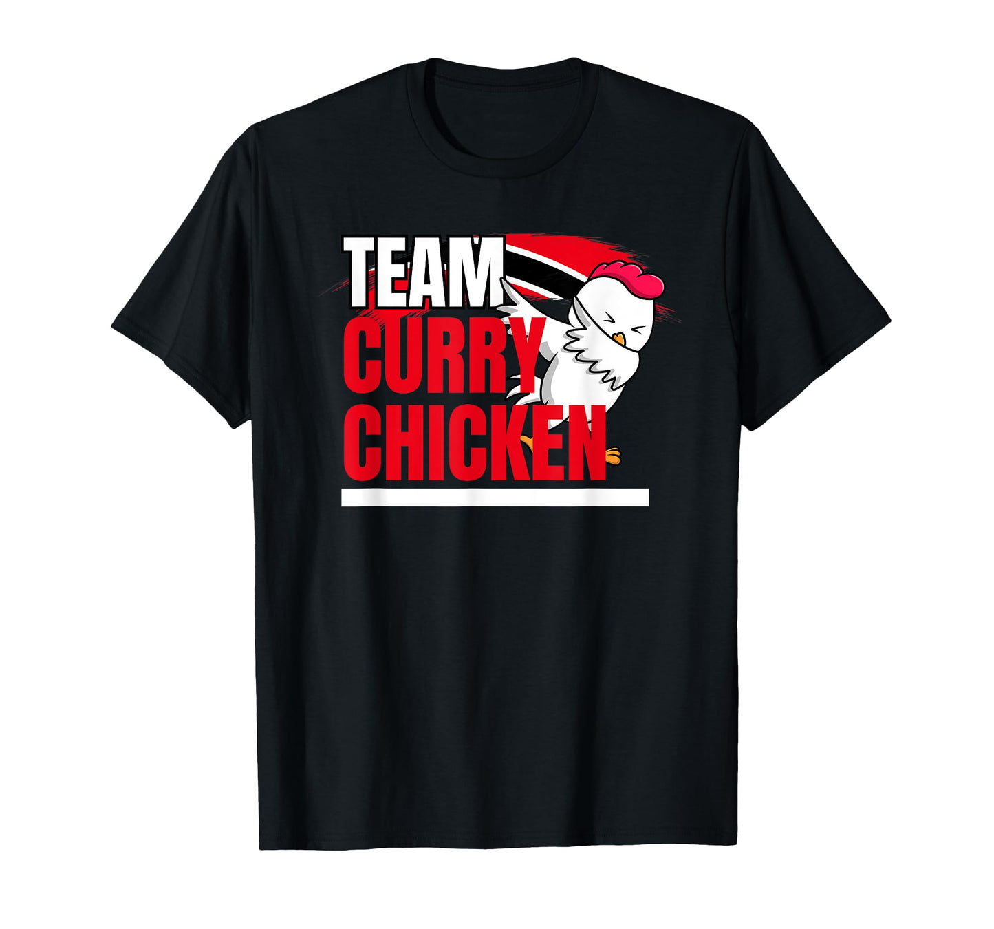 Team Curry Chicken - Trinidad and Guyana Patriotic Cricket T-Shirt