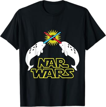 Nar Wars Funny Narwhal T-Shirt T-Shirt