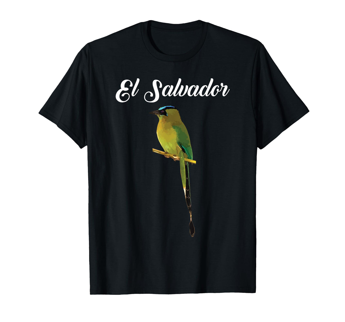 El Salvador Torogoz National Bird Salvadorian Pupusas Flag T-Shirt