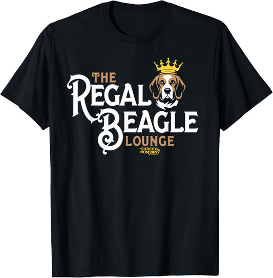 The Regal Beagle Pub Three's Company Retro Dog Crown T-Shirt