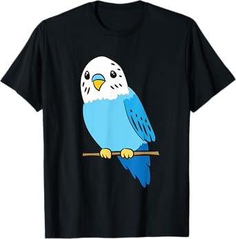 Budgie Bird Parakeet Cute Parakeet Blue T-Shirt