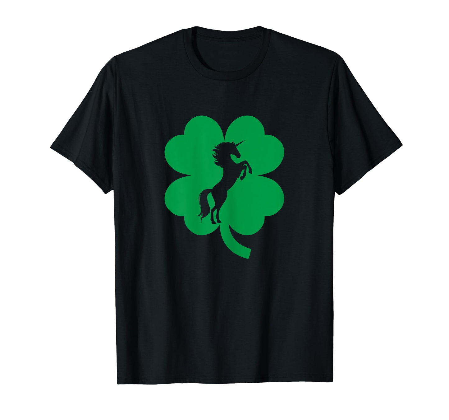 Unicorn Shamrock Four Leaf Clover St Patricks Day T-Shirt