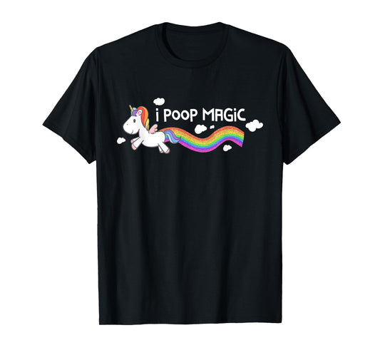 I Poop Magic Cute Unicorn Rainbow Kids T-Shirt