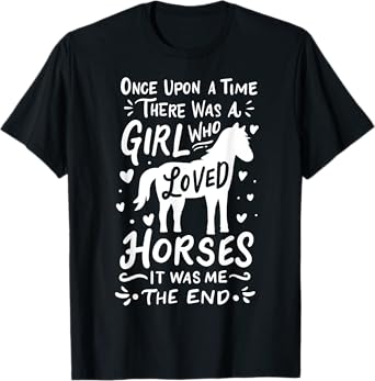 Horse Girl Horses Show Jumping Western Riding Barrel Racing T-Shirt