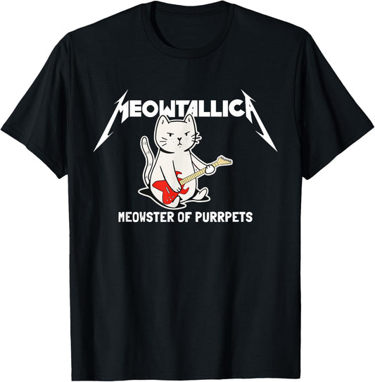 Meowtallica Meowster Of Purrpets - Funny Cat T-Shirt
