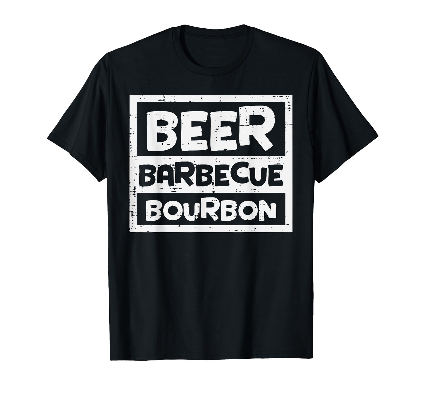 Barbecue Bourbon Fun Bbq Grill Meat Grilling Dad Men T-Shirt