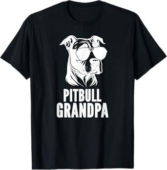 Pitbull Grandpa Of A Pitbull Grandfather Pittie Grandpa T-Shirt