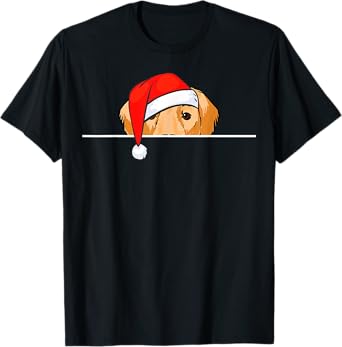 Golden Retriever Dog Christmas Men Women Kids T-Shirt