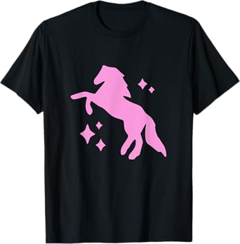 Pony and Heels Lover Pink Girls Clubs Disco Birthday Cowgirl T-Shirt