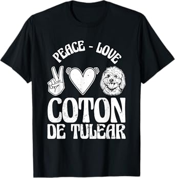 Coton De Tulear Lover Funny Dog Owner Pet Coton De Tulear Men Women Kids T-Shirt